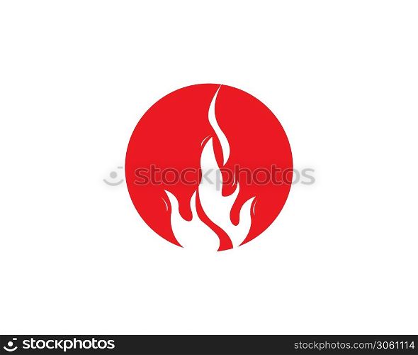 Bonfire logo design vector template illustration