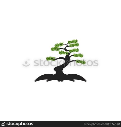 bonsai ornamental plant icon. vector illustration design.