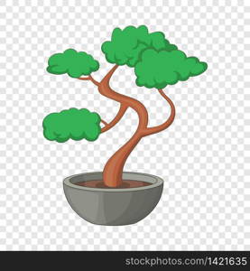 Bonsai tree icon. Cartoon illustration of bonsai tree vector icon for web. Bonsai tree icon, cartoon style