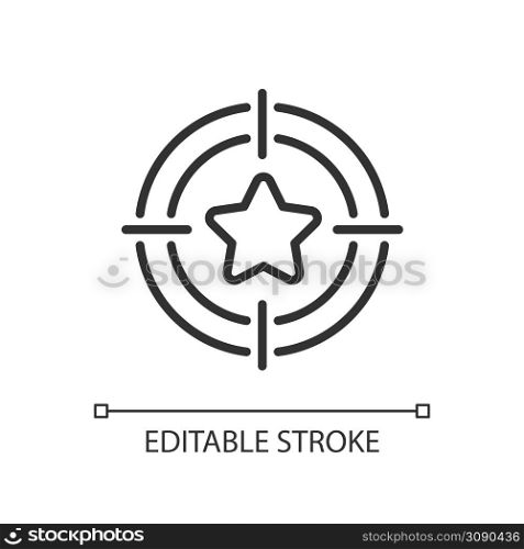 Bonus hunting pixel perfect linear icon. Making quick money. Incentive to customer. Casino promotion. Thin line illustration. Contour symbol. Vector outline drawing. Editable stroke. Arial font used. Bonus hunting pixel perfect linear icon