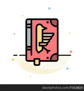Book, Codex, Constitution, Declaration, Edict Abstract Flat Color Icon Template