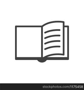 book - education icon vector design template