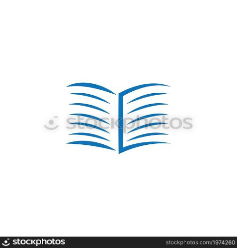 Book education logo template vector design