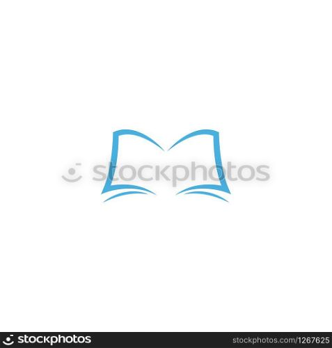 Book education Logo Template vector Illustration design
