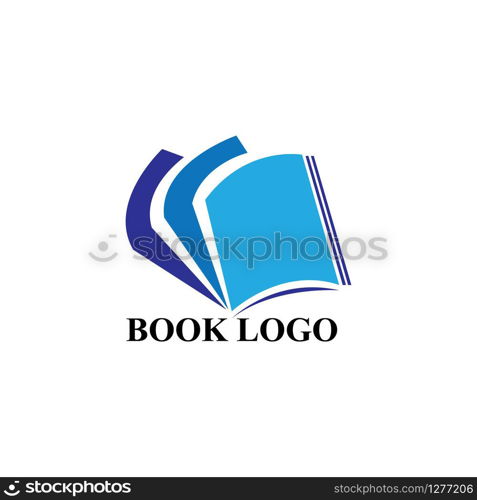 Book education Logo Template vector Illustration design