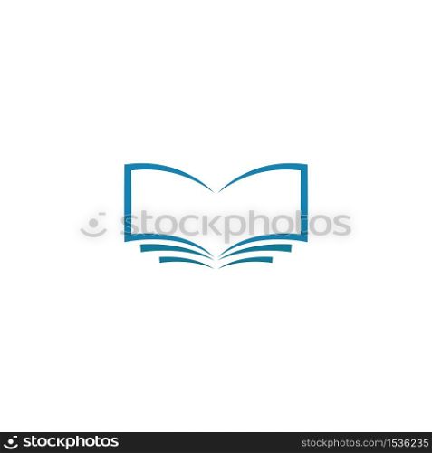 Book education Logo Template vector Illustration design