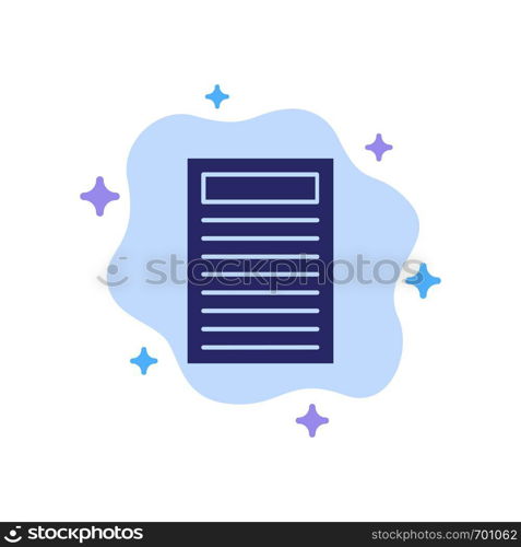 Book, Education, Red Blue Icon on Abstract Cloud Background