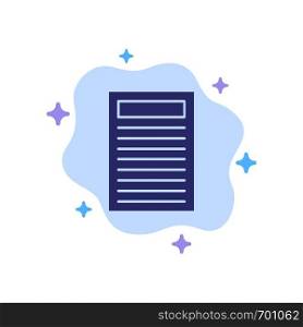 Book, Education, Red Blue Icon on Abstract Cloud Background