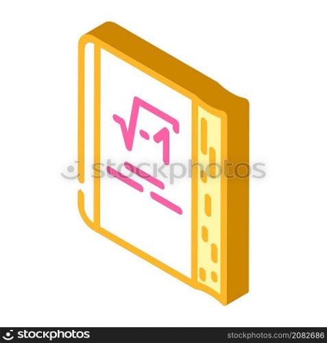 book educational isometric icon vector. book educational sign. isolated symbol illustration. book educational isometric icon vector illustration