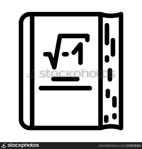 book educational line icon vector. book educational sign. isolated contour symbol black illustration. book educational line icon vector illustration