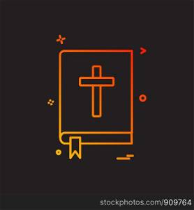 book holy bible icon vector design