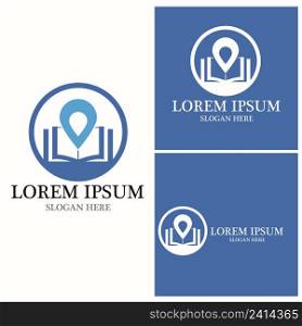 Book icon and symbol vector template