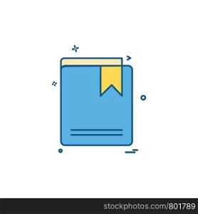 Book icon design vector