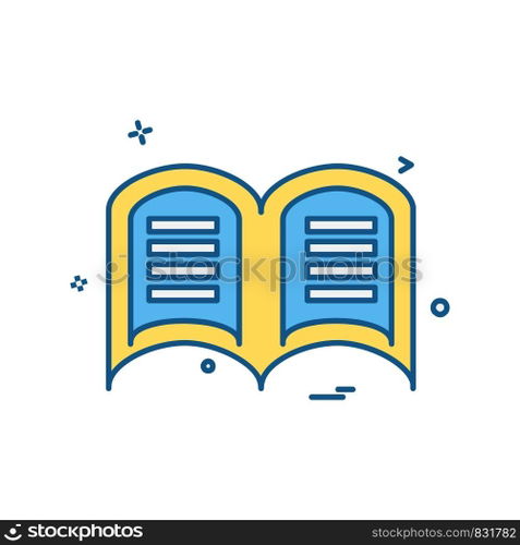 Book icon design vector