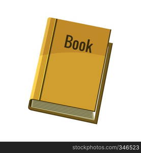 Book icon in cartoon style on a white background. Book icon, cartoon style