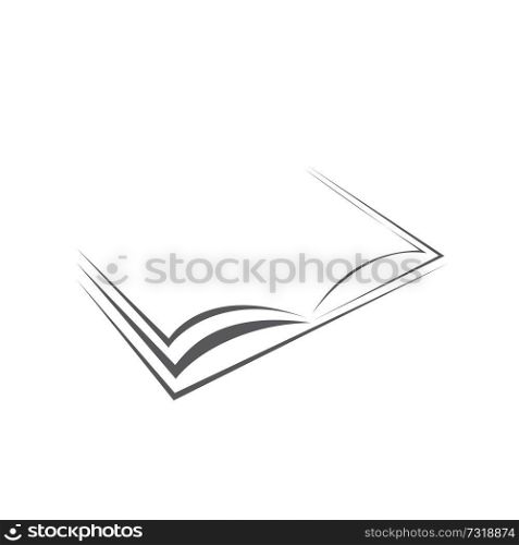 Book icon isolated on white background