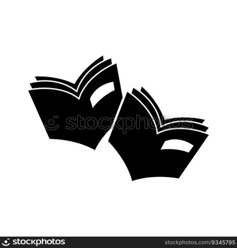 Book icon simple logo vector illustration template design.