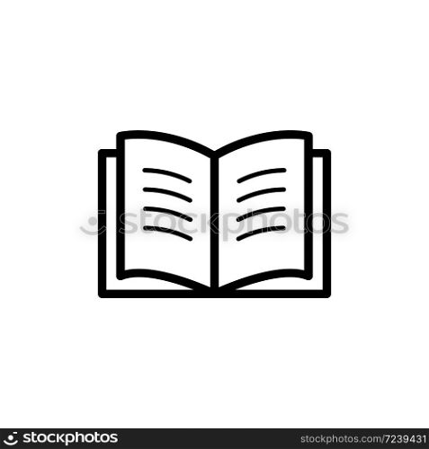 Book icon symbol isolated on white background. Vector EPS 10. Book icon symbol isolated on white background Vector EPS 10