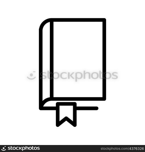 book icon vector line style