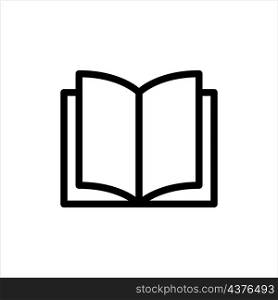 Book icon vector line style