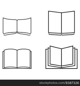 book icon vector template illustration logo design