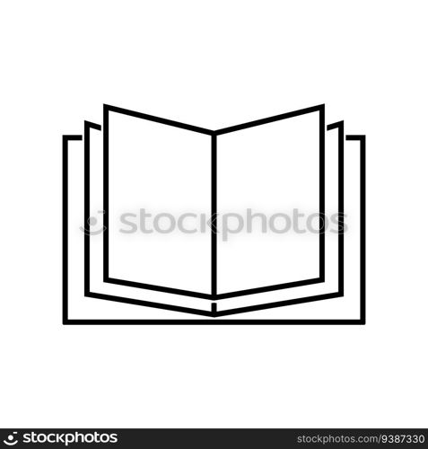 book icon vector template illustration logo design