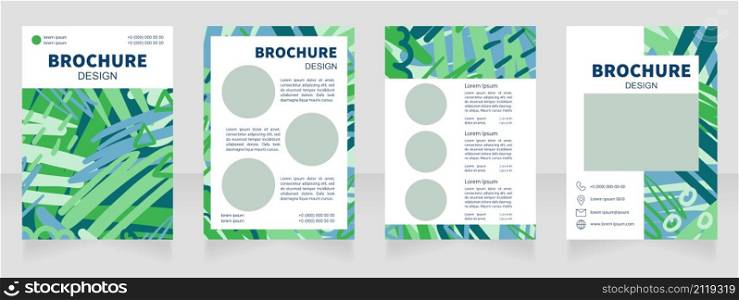 Book illustrations artists blank brochure design. Template set with copy space for text. Premade corporate reports collection. Editable 4 paper pages. Source Sans, Myriad Pro, Arial fonts used. Book illustrations artists blank brochure design