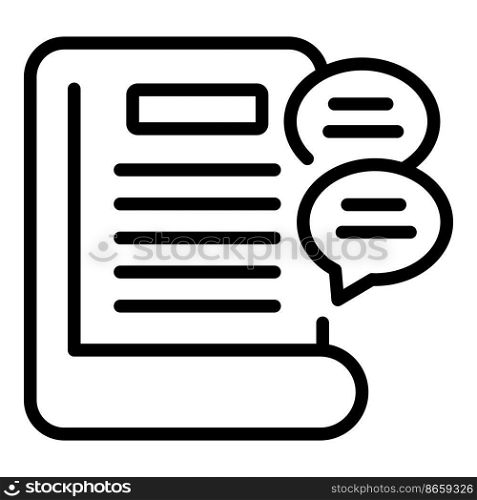 Book learning icon outline vector. Study case. Business learn. Book learning icon outline vector. Study case