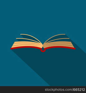 Book literature icon. Flat illustration of book literature vector icon for web. Book literature icon, flat style