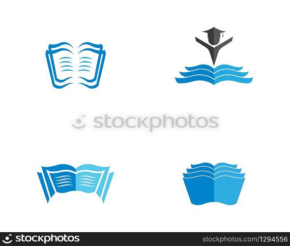 Book logo icon illustration design