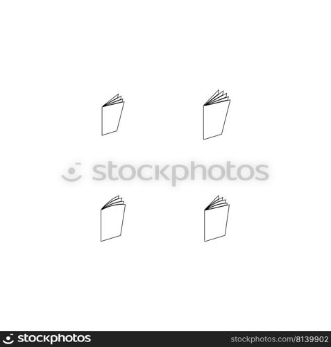 book logo stock illustration design