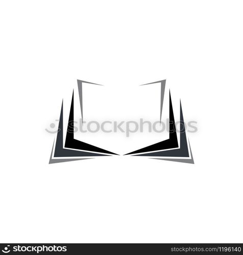 Book Logo Template vector Illustration design