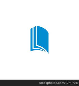 Book Logo Template vector Illustration design