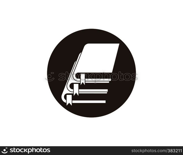 Book Logo Template vector Illustration design