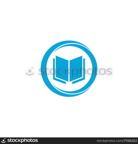 Book Logo Template vector Illustration design