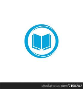 Book Logo Template vector Illustration design