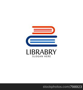 Book Logo Template vector Illustration design