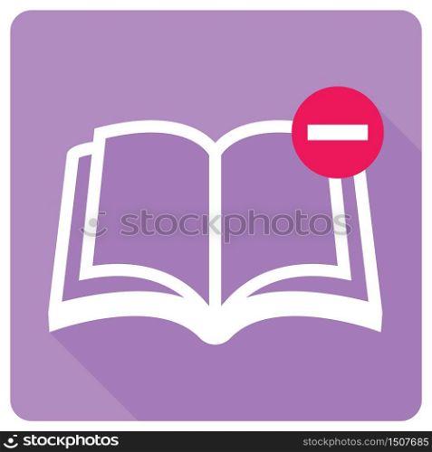 book minus icon