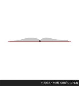 Book open vector library reading education. Literature icon isolated white