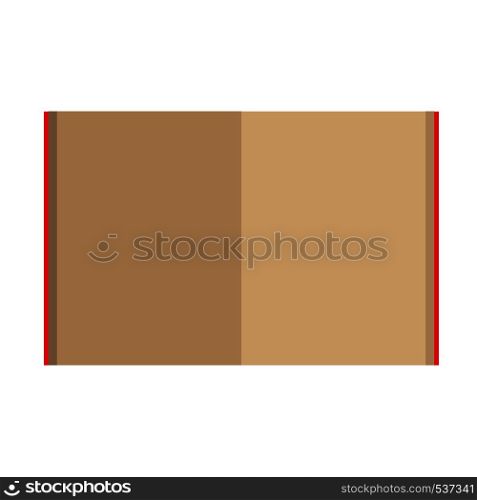 Book open vector library reading education. Literature icon isolated white top view