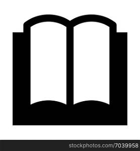 Book page open, icon on isolated background