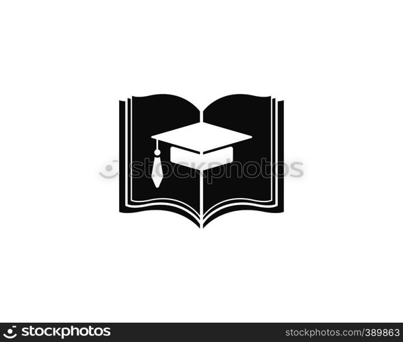 book,paper,document logo,icon of education Template vector illustration design