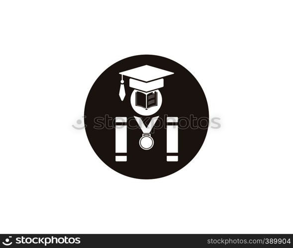 book,paper,document logo,icon of education Template vector illustration design