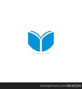 Book published logo Royalty Free Vector Image