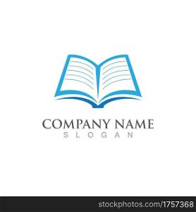 Book read logo and symbol vector