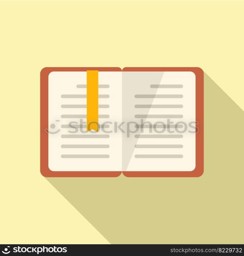 Book reading icon flat vector. C&us education. Study life. Book reading icon flat vector. C&us education