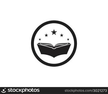 Book reading logo and symbols template icons