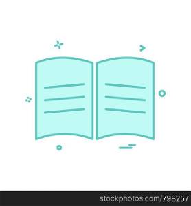 book school icon vector design