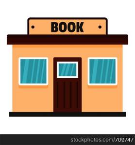 Book shop icon. Flat illustration of book shop vector icon for web. Book shop icon, flat style