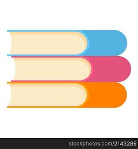 Book stack icon cartoon vector. Pile textbook. Read school. Book stack icon cartoon vector. Pile textbook